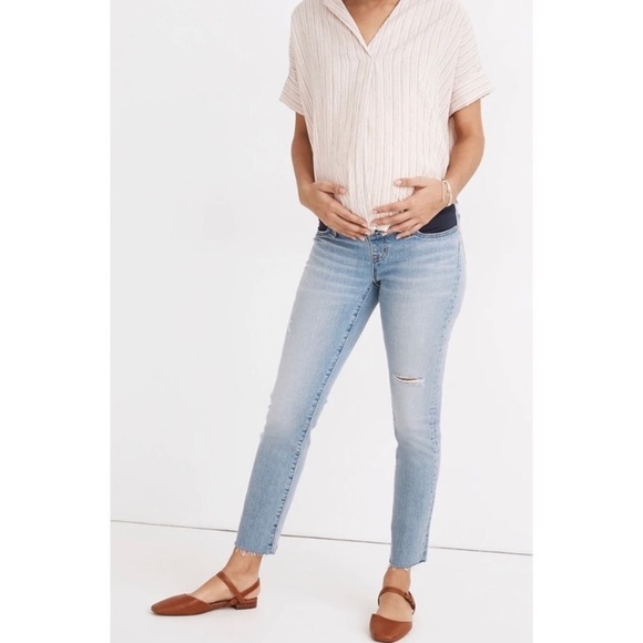 Maternity Side-Panel Perfect Vintage Jeans in Coffey Wash Size 31 - Picture 1 of 8